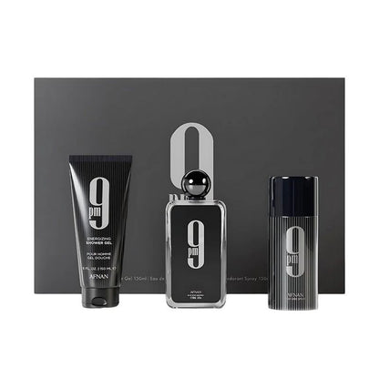 Afnan 9 PM Homme SET - EDP  100 ml + shower gel 150 ml +  deodorant 150 ml